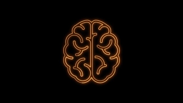 Six brain icons in a grid pattern on a black background symbolizing ideas and intellect