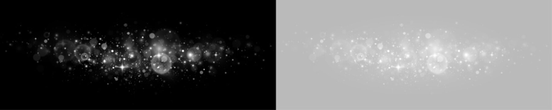 Magic stardust with sparkling lights, blurred bokeh and luxury texture.