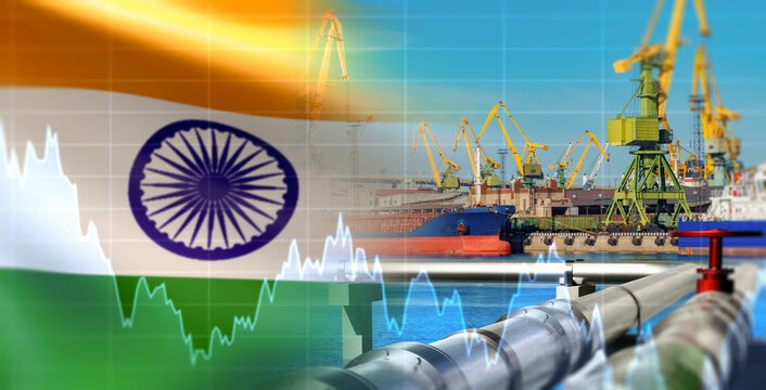 Energy trade, India develops oil and gas imports through maritime ports and pipelines, reflecting fuel supply, logistics and market volatility.
