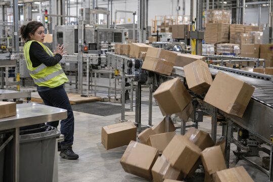 Warehouse Worker Struck by Falling Boxes