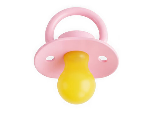 Baby pacifier isolated on transparent background