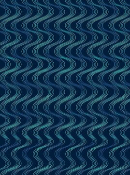 Abstract Blue Wavy Lines Seamless Pattern Background Motion Design