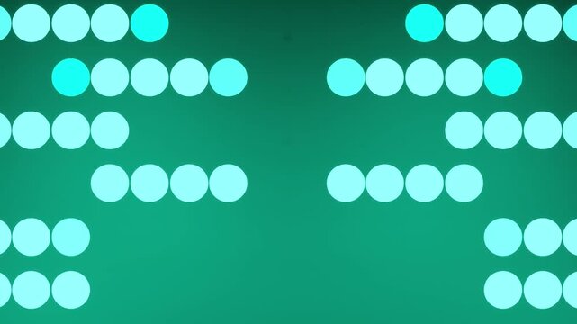 Mirrored Bead Towers Flanking a Turquoise Gradient Emptiness