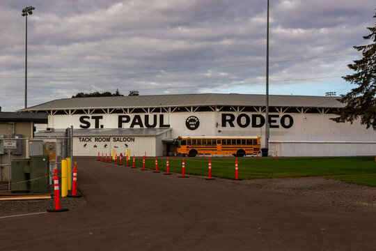 St. Paul Rodeo building in Oregon, USA