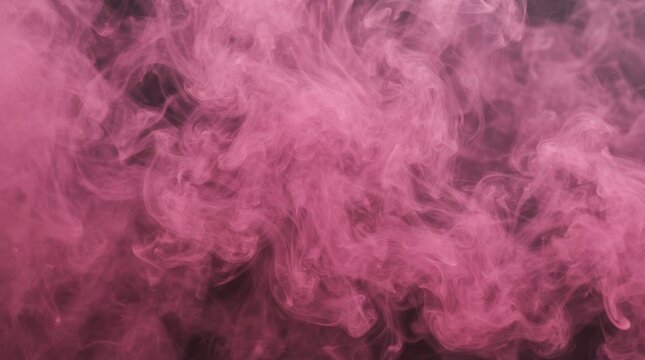 Pink smoke swirls and vapor abstract background