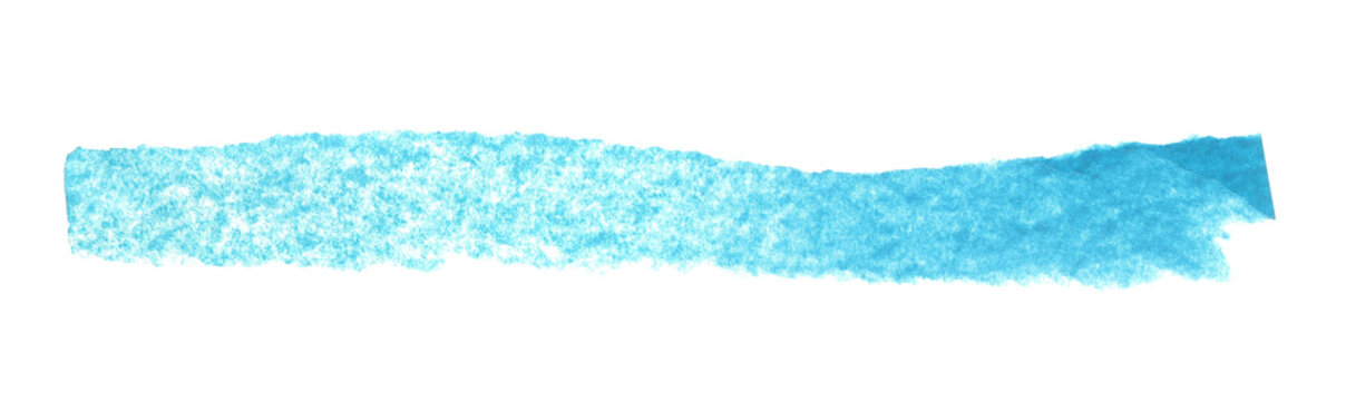Ripped and peeled blue paper, banner strip isolated on white background