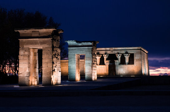 Debod temple in Madrid