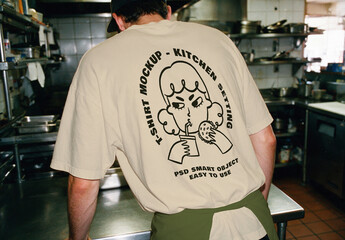 T-Shirt and Apron Mockup