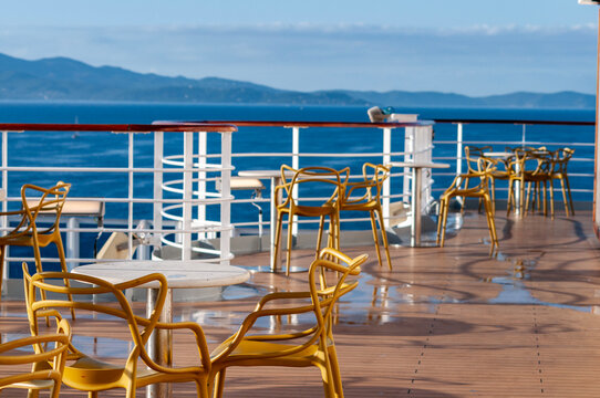 Luxury Cruise Ship Deck at day