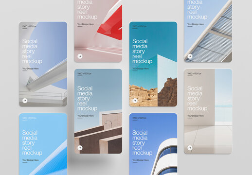 Social Media Stories Reels Mockup