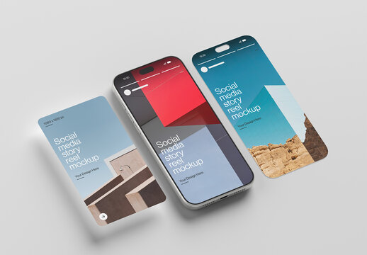 Social Media Stories Reels Mockup