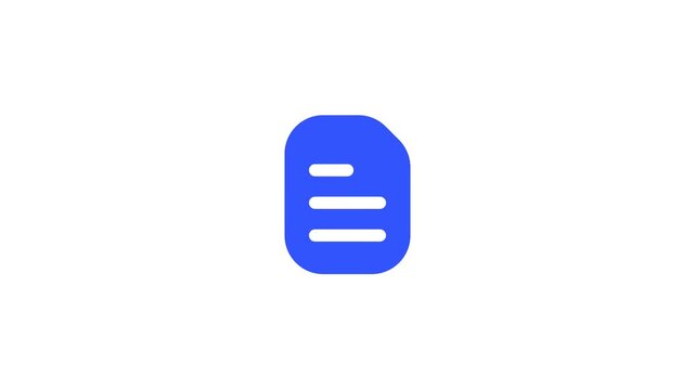 Blue Google Docs document file icon