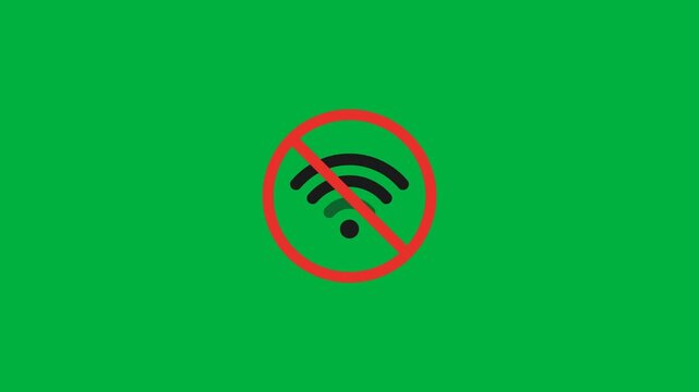 A visual representation of lost internet connection or unavailable Wi-Fi signal, indicating offline status and potential network issues or service disruption