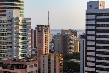 Fototapeta premium Paisagem aérea dos prédios do bairro Umarizal em Belém do Pará Brasil