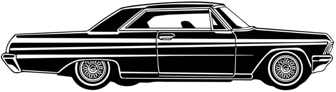 Vintage Flash Tattoo Lowrider Artwork