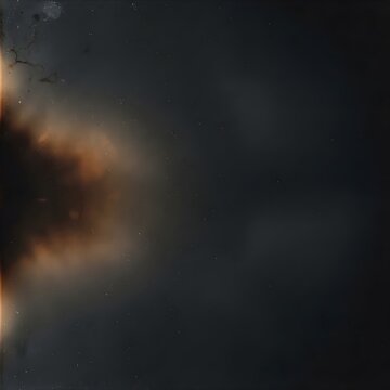 Fiery Orange Smoke Explosion Cloud on Dark Background Texture