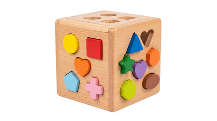 Obraz premium Colorful Toy Shape Sorter with Geometric Shapes for Early Learning and Child Development