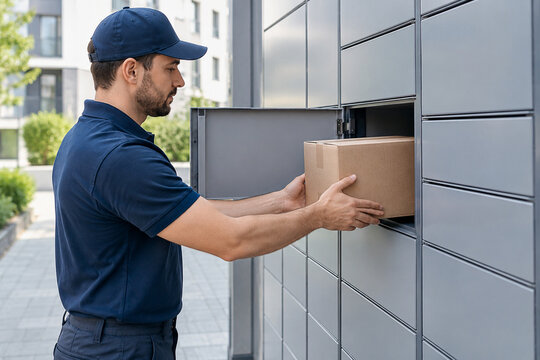 Parcel locker filling before holiday deliveries