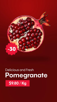 Vertical Black Friday Food Discount Promo Animation