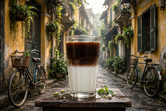 Vietnamese Hanoi Old Quarter Fresh Milk Coffee Ca Phe Sua Tuoi Pho Co Ha Noi