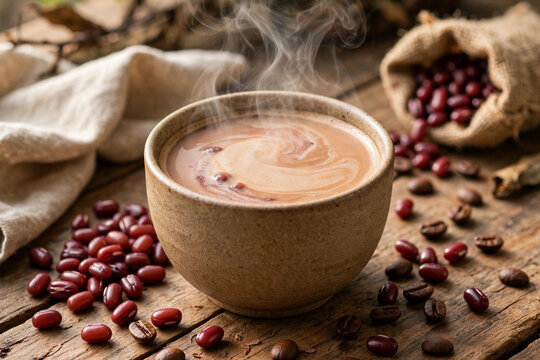 Vietnamese Buon Ma Thuot Robusta Red Bean Milk Coffee C&agrave; Ph&ecirc; Sữa Robusta Bu&ocirc;n Ma Thuột Vị Đậu Đỏ