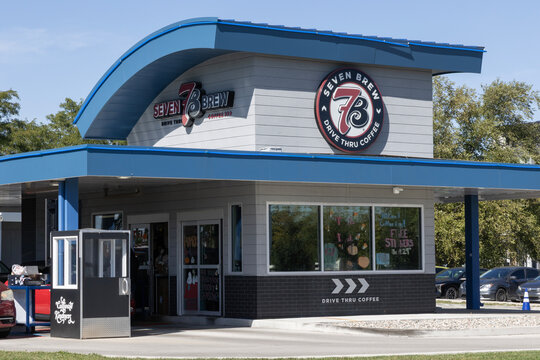 7 Brew Drive-thru Coffee house. 7 Brew and Seven Brew gets its name from the original seven different coffee drinks.