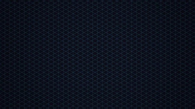 isometric grid pattern video. minimalist isometric mesh pattern on dark background