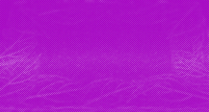 Vibrant purple halftone pattern with gradient dot density, abstract background, featuring small white, circular grid