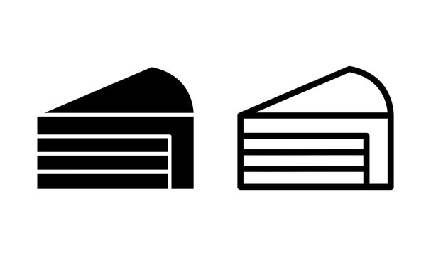 Cake icon vector. Birthday cake icon. cake vector