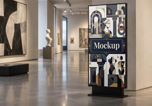 Art Gallery Digital Signage Right Perspective
