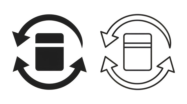 Recycling arrows around mobile phone and tablet icons