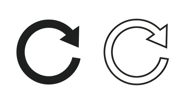 Circular arrows showing refresh or repeat action