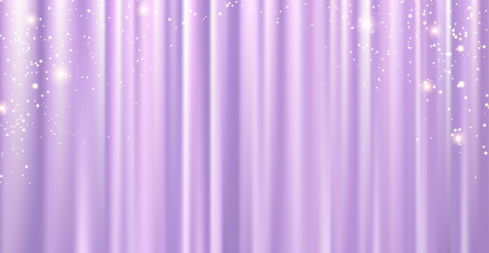 Purple Curtain with Sparkling Lights &ndash; Luxury Shining Background
