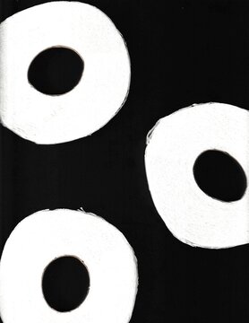 toilet paper rolls background backdrop circle