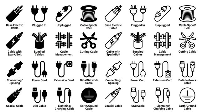 Assorted Electrical Wiring Tools and Components.
