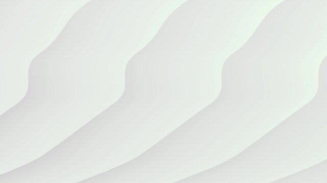 White abstract pattern of liquid ripples. White waves seamless loop animation. Business presentation background