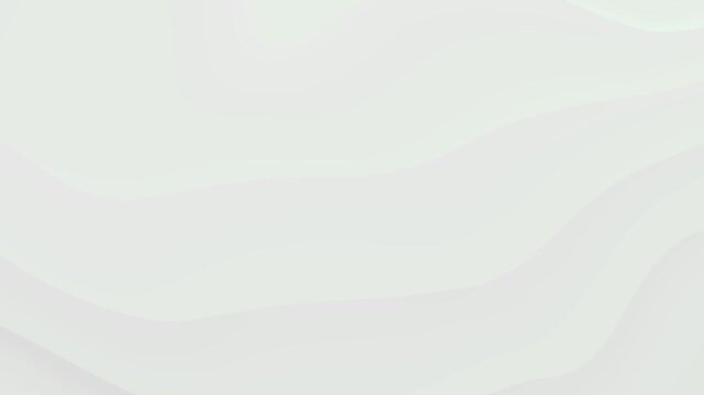 White abstract pattern of liquid ripples. White waves seamless loop animation. Business presentation background