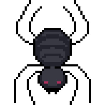 pixel art of  spider