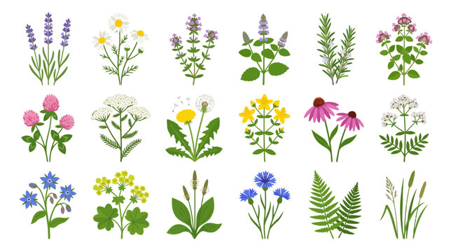 Herbal Plant Collection: Lavender, Daisy, Chamomile, Rosemary, Echinacea