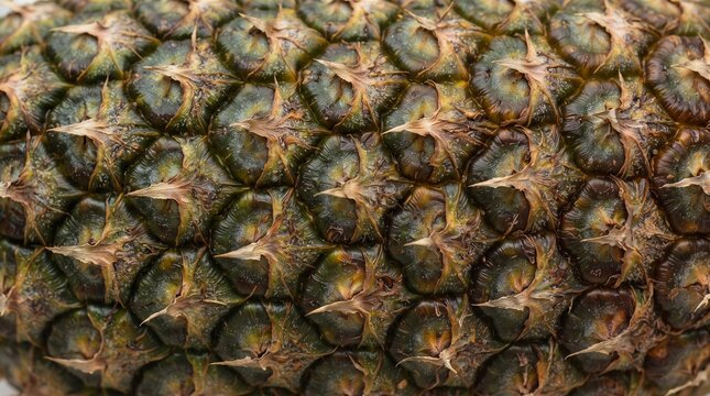 Rough natural pineapple skin texture seamless geometric tropical fruit background