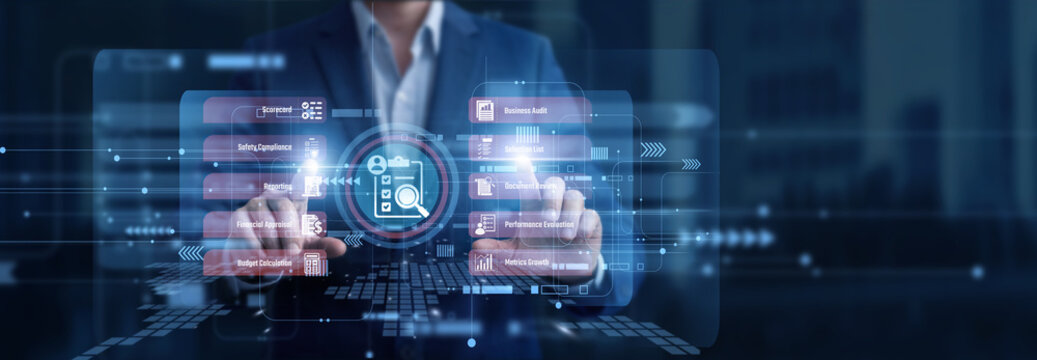 Senior academic evaluator using futuristic Assessment dashboard displaying real-time user scores, comparative skill analytics, and performance growth metrics. Enhancing testing precision.