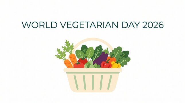 Vegetables in a basket illustration
