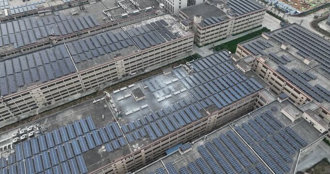 Solar Roof on factory buildings top , solar electrical energy generation system in China