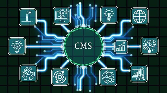 Next Generation Digital Experience and Content Management System CMS Platform with AI-Powered Analytics for Enterprise Web Strategy and Innovation Concept 4K video