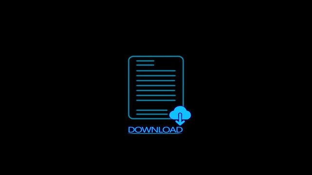 White Transfer files icon isolated on blue background. Copy files, data exchange, backup, PC migration, file sharing concepts. 4K Video motion graphic animation
