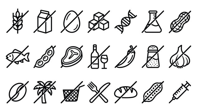 Modern linear vector asset pack of big data analysis digital management server database infrastructure research cloud computing statistics business optimization tools infographic outline icons