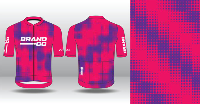 Modern Cycling Jersey Design Template for Custom Sublimation