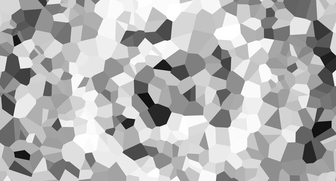 Abstract grayscale mosaic texture with irregular polygon shapes creating a fragmented geometric stone pattern