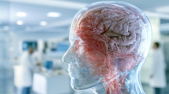 Meningitis Infection Concept for Brain Inflammation, Neurological Diagnosis, Medical Research and Patient Care in Modern Healthcare