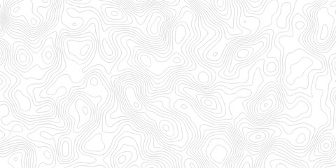 Obraz premium White geographic contour map. minimal area topography spiral line white background. landscape black line wireframe location diagram world map texture design. 